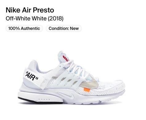 best replica off white presto
